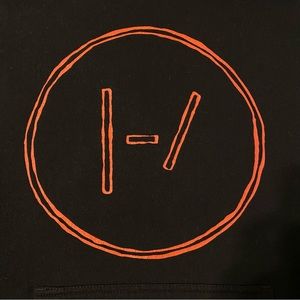 Black Twenty One Pilots Power to the Local Dreamer Blurryface hoodie, small